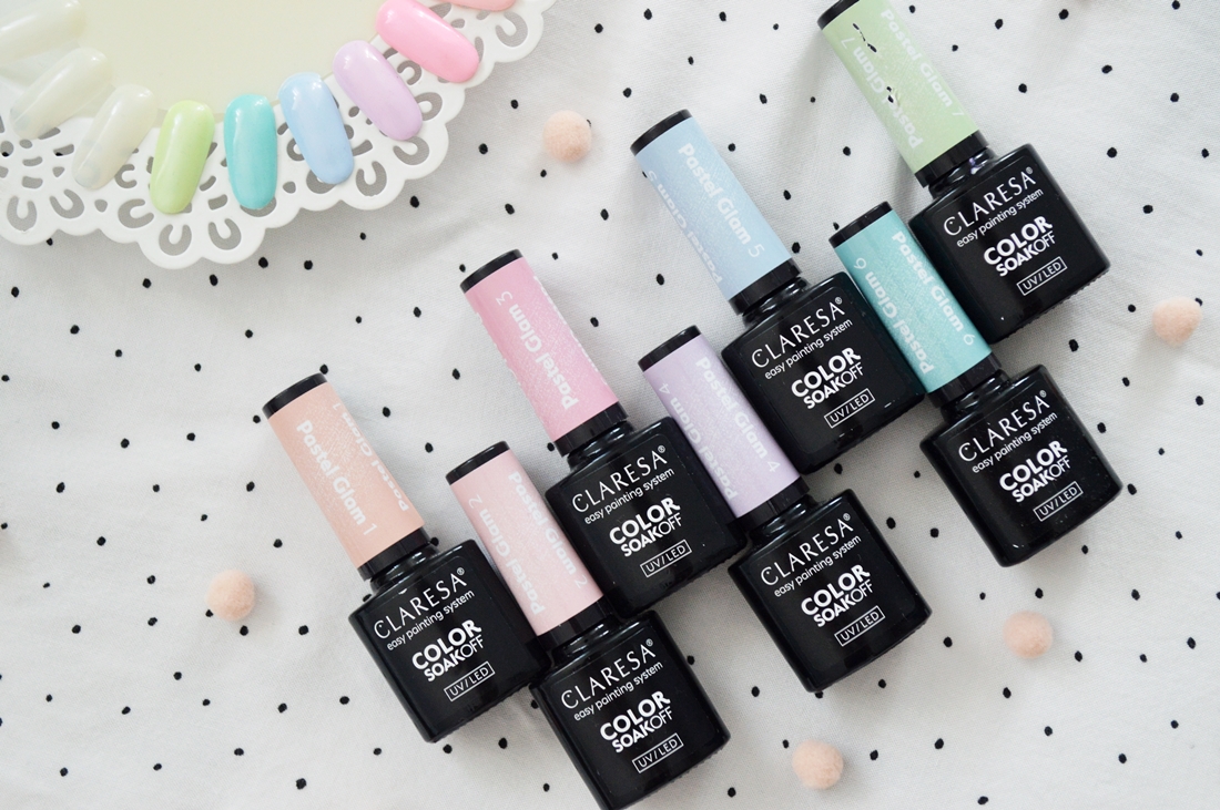 claresa pastel glam kolekcja lakierów hybrydowych